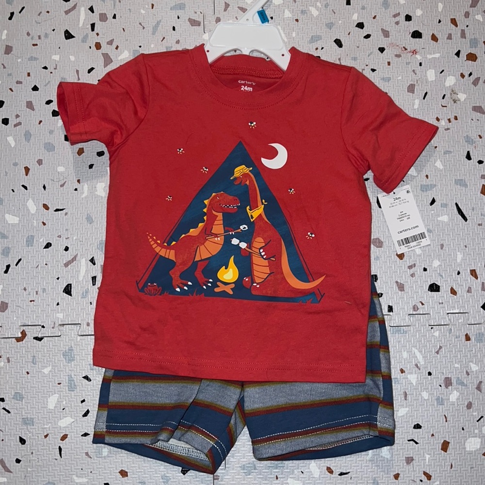 Carters Boys Outfit Shorts & T-shirt NWT 24 months